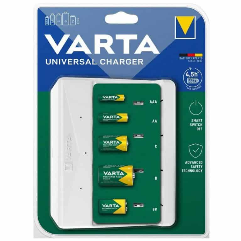 Caricabatterie VARTA USB Universal Charger per AA, AAA, C, D, 9V NiMH 1,2v