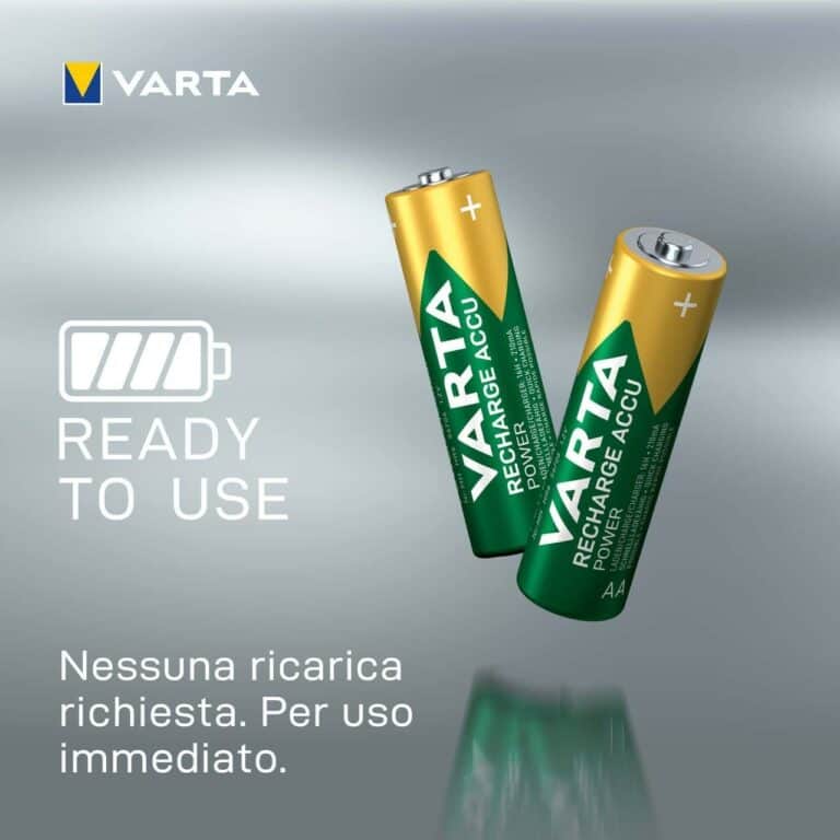 2 Pile Ricaricabili VARTA RECHARGE ACCU POWER AA 2100mAh 1,2v - immagine 5