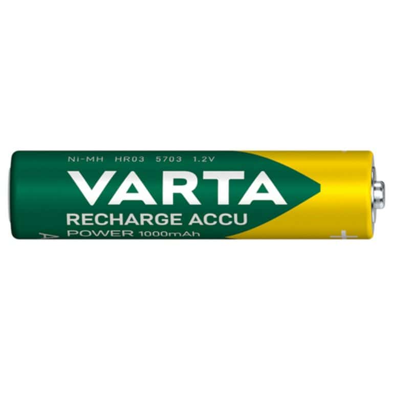 2 Pile Ricaricabili VARTA RECHARGE ACCU POWER AAA 1000mAh 1,2v - immagine 2