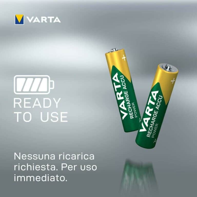 2 Pile Ricaricabili VARTA RECHARGE ACCU POWER AAA 1000mAh 1,2v - immagine 5