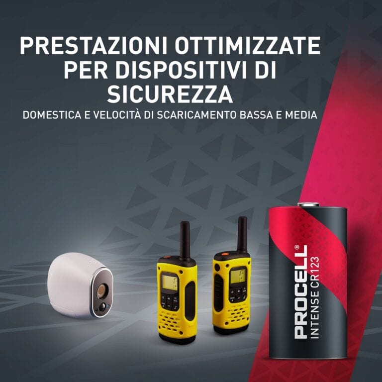 PILA LITIO CR123A 3V BATTERIA CR17345 PROCELL INTENSE by DURACELL LITHIUM - immagine 7