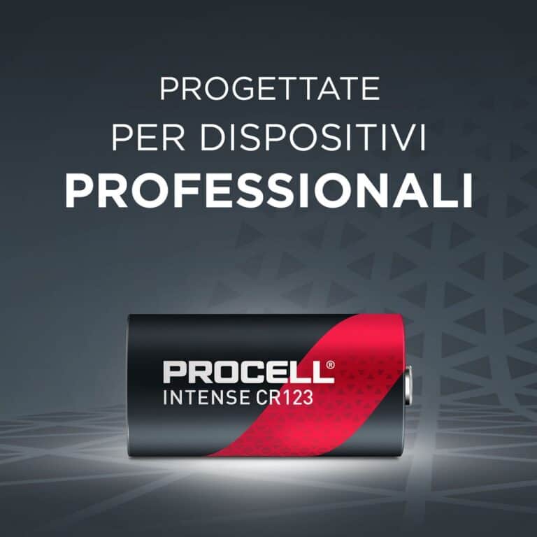 PILA LITIO CR123A 3V BATTERIA CR17345 PROCELL INTENSE by DURACELL LITHIUM - immagine 8