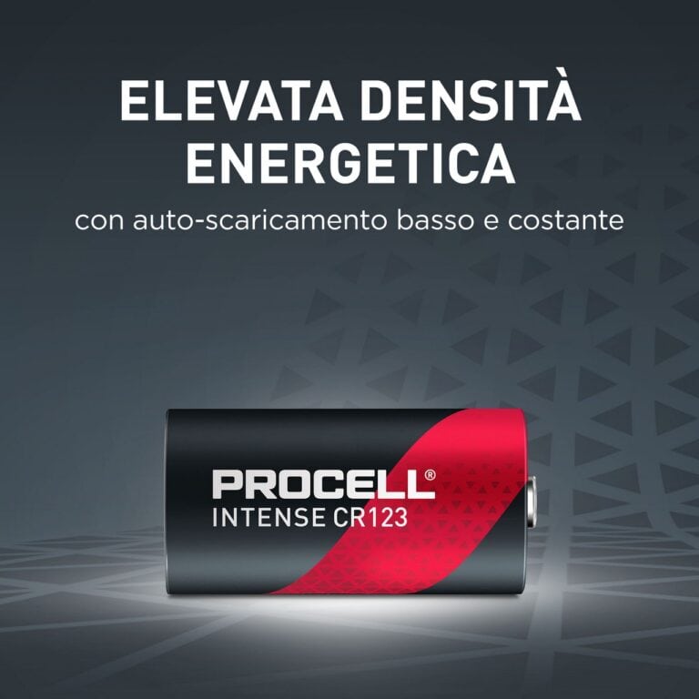 PILA LITIO CR123A 3V BATTERIA CR17345 PROCELL INTENSE by DURACELL LITHIUM - immagine 9