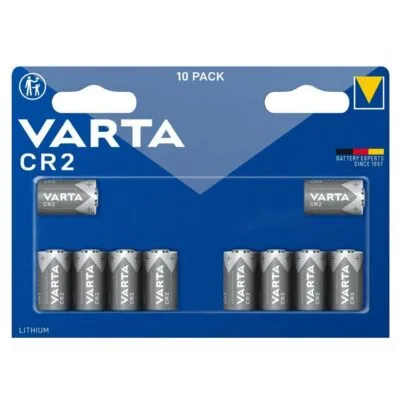 10 PILE LITIO CR2 3V BATTERIE VARTA LITHIUM Germany Brand