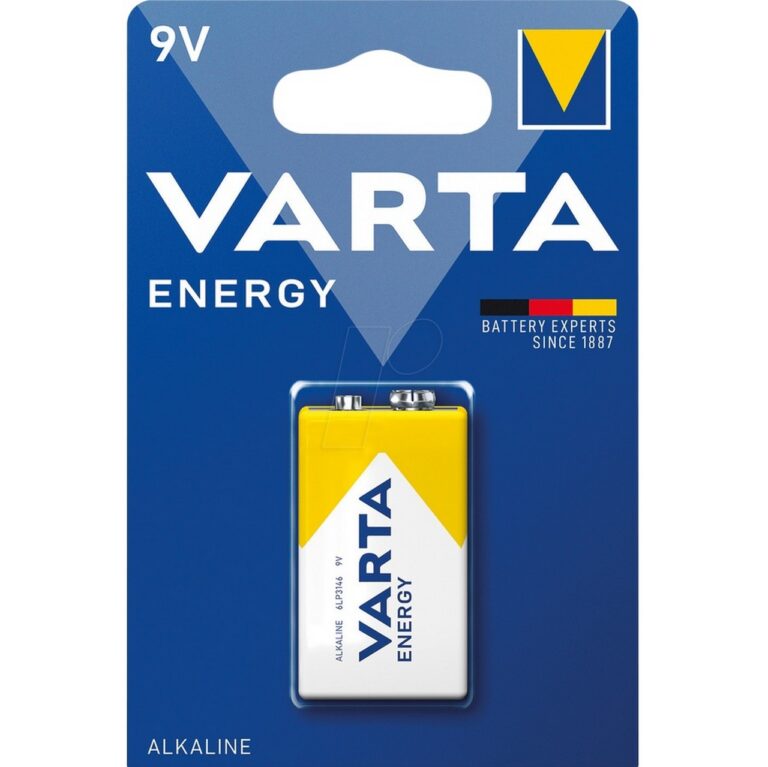 PILA ALCALINA 9 volts BATTERIE Block VARTA ENERGY Germany Brand