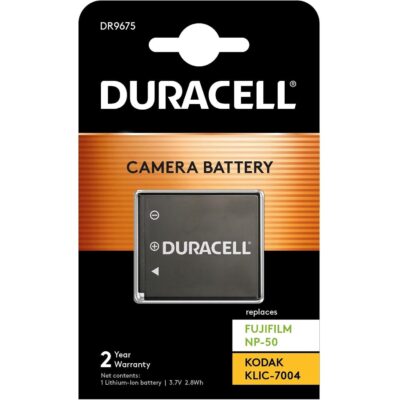 Batteria Ricaricabile DURACELL DR9675 sostituisce FUJIFILM NP-50 - KODAK KLIC-7004 - Pentax D-Li68