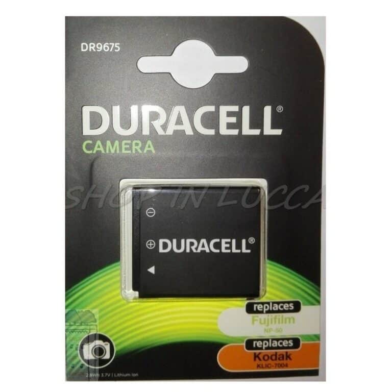 Batteria Ricaricabile DURACELL DR9675 sostituisce FUJIFILM NP-50 - KODAK KLIC-7004 - Pentax D-Li68