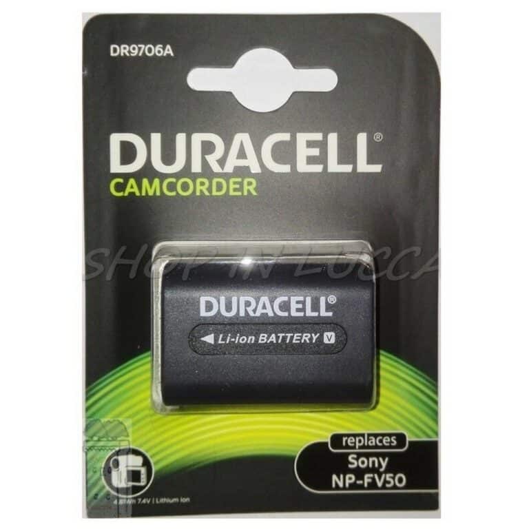 Batteria Ricaricabile DURACELL DR9706A sostituisce SONY NP-FV50 per DCR-DVD450 HDR-UX20