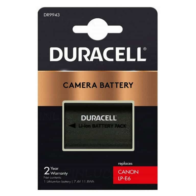 Batteria Ricaricabile DURACELL DR9943 sostituisce Canon LP-E6 per EOS Fotocamera 7D MKII 70D