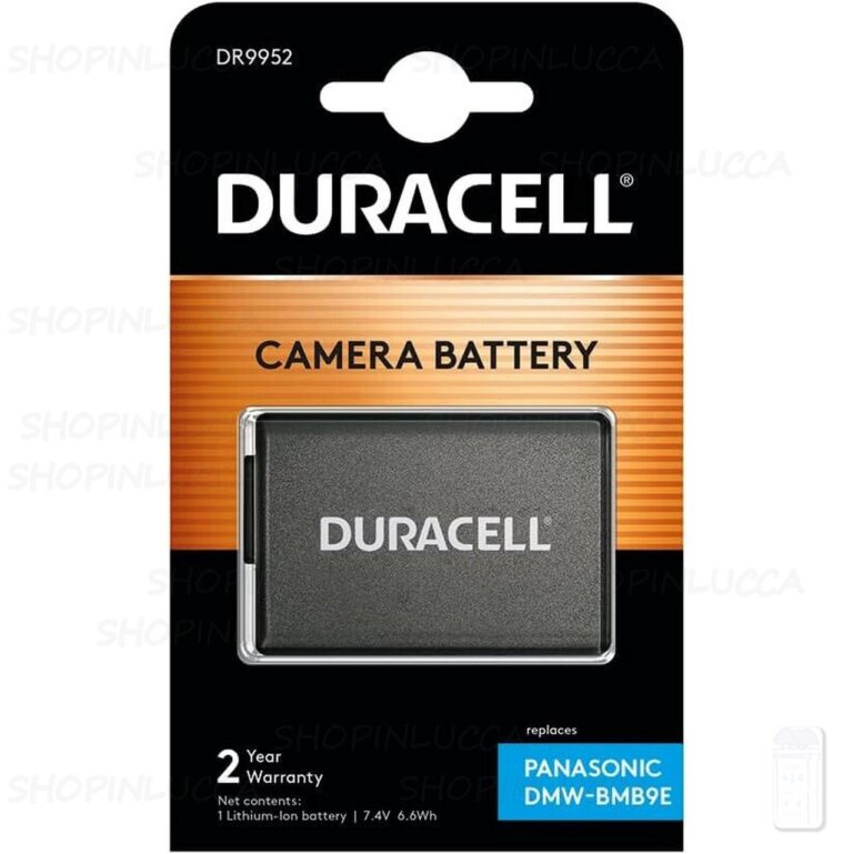 Batteria Ricaricabile DURACELL DR9952 sostituisce Panasonic DMW-BMB9E per Lumix DMC-FZ150 FZ100 FZ70