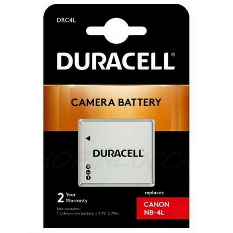 Batteria Ricaricabile DURACELL DRC4L sostituisce Canon NB-4L per IXUS 70 IXY 90 Powershot SD750