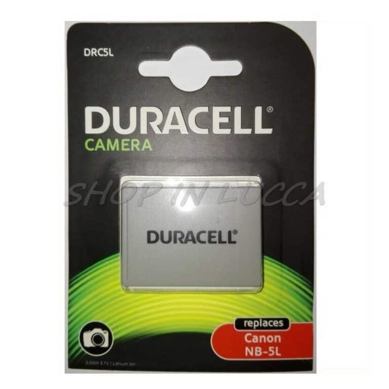 Batteria Ricaricabile DURACELL DRC5L sostituisce Canon NB-5L per IXUS 990IS IXY 3000IS