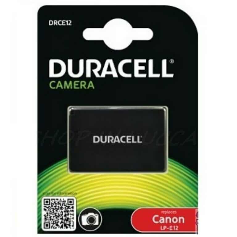 Batteria Ricaricabile DURACELL DRCE12 sostituisce Canon LP-E12 per EOS 100D M M2 Rebel SL1