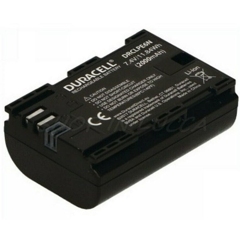 Batteria Ricaricabile DURACELL DRCLPE6N sostituisce Canon LP-E6N per EOS 7D Mk II XC10 - immagine 3