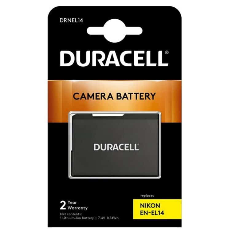 Batteria Ricaricabile DURACELL DRNEL14 sostituisce Nikon EN-EL14 per Coolpix P7800 D5500