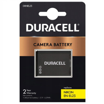 Batteria Ricaricabile DURACELL DRNEL23 sostituisce Nikon EN-EL23 per Coolpix P600 810c