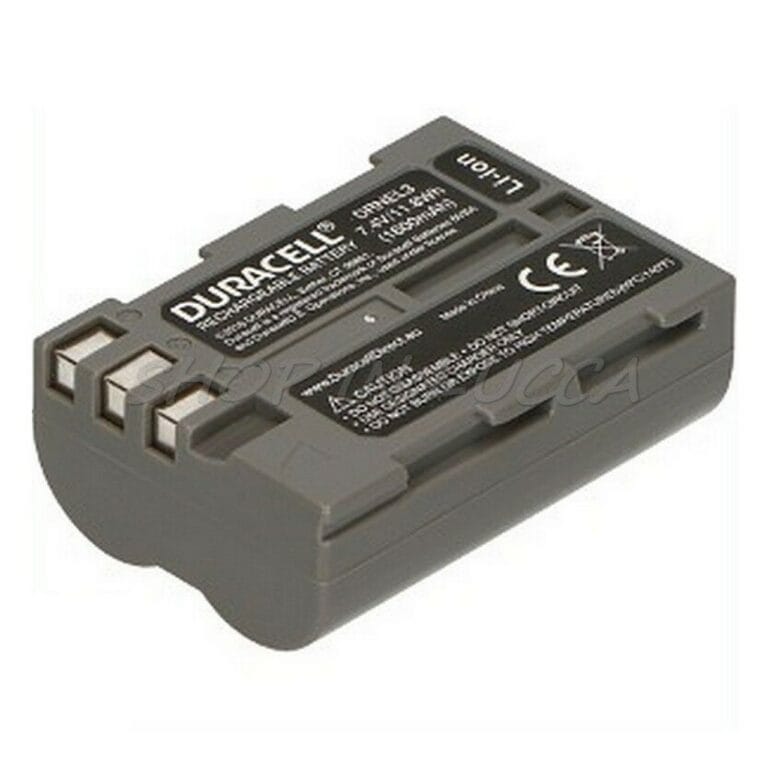 Batteria Ricaricabile DURACELL DRNEL3 sostituisce Nikon EN-EL3e per D50 70 80 90 100 200 - immagine 3