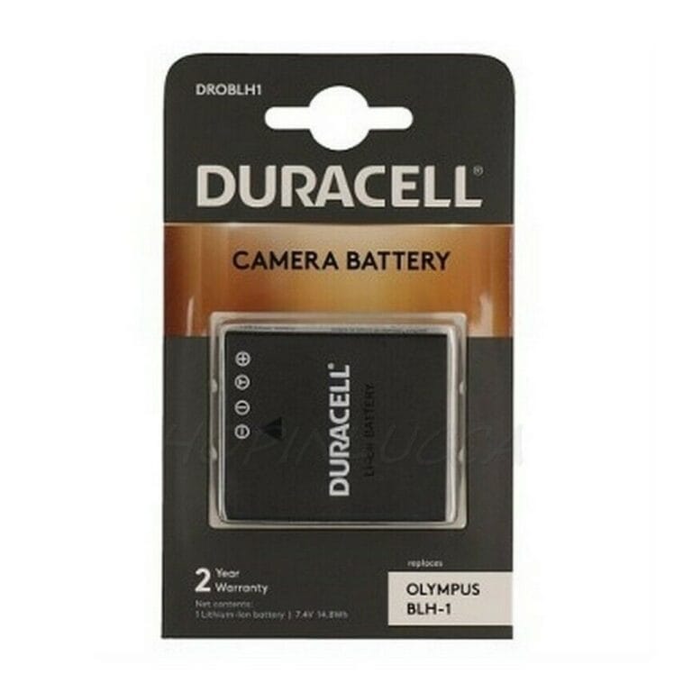 Batteria Ricaricabile DURACELL DROBLH1 sostituisce Olympus BLH-1 per E‑M1 Mark III E‑M1X