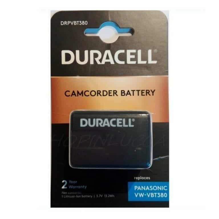 Batteria Ricaricabile DURACELL DRPVBT380 sostituisce Panasonic VW-VBT380 per HC-V770 HC-W850 WXF990