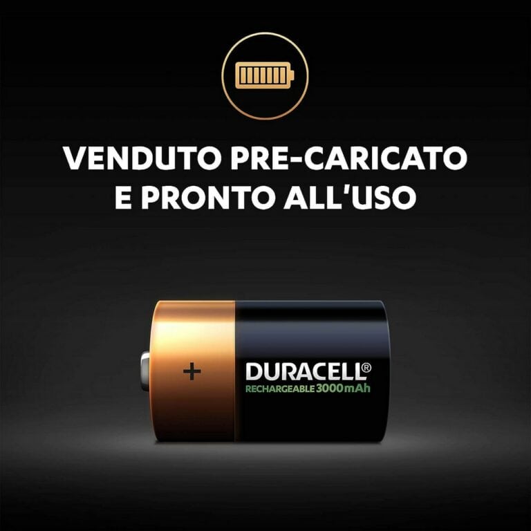 2 Pile Ricaricabili DURACELL RECHARGEABLE D Torcia HR20 3000mAh 1,2v - immagine 3