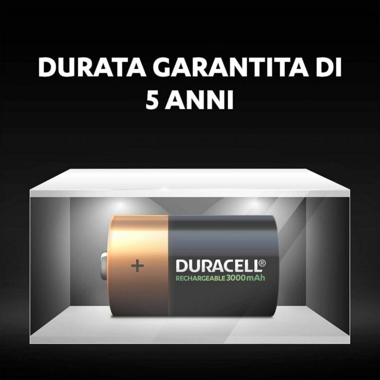 2 Pile Ricaricabili DURACELL RECHARGEABLE D Torcia HR20 3000mAh 1,2v - immagine 4