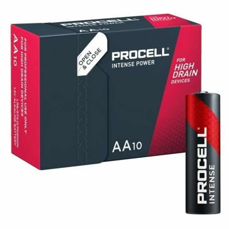 10 PILE ALCALINE AA BATTERIE Stilo LR6 1,5V PROCELL INTENSE by DURACELL