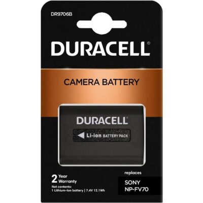 Batteria Ricaricabile DURACELL DR9706B sostituisce SONY NP-FV70 NP-FV90 per DCR-SX85 NEX-VG30