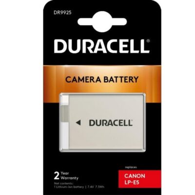 Duracell DR9925 Batteria per Canon EOS 450D, 500D, 1000D | Sostituisce LP-E5