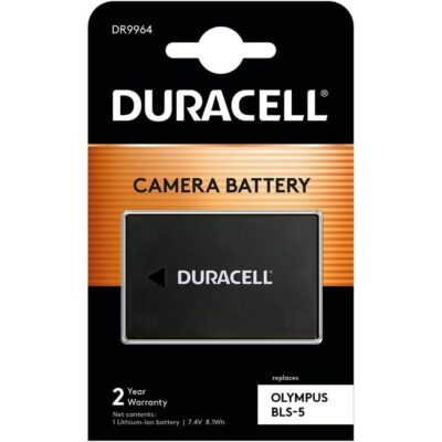 Duracell DR9964 Batteria per Olympus OM-D E-M10 Mark II, Mark III, PEN | Sostituisce BLS-5