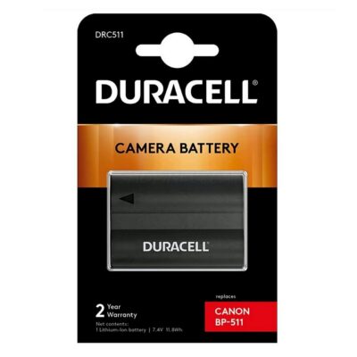 Duracell DRC511 Batteria con Infochip per Canon EOS 5D Classic, 40D, 50D | per BP-511