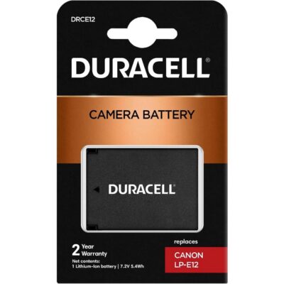 Duracell DRCE12 Batteria per Canon EOS M50, M50 Mark II, M200 | Sostituisce LP-E12