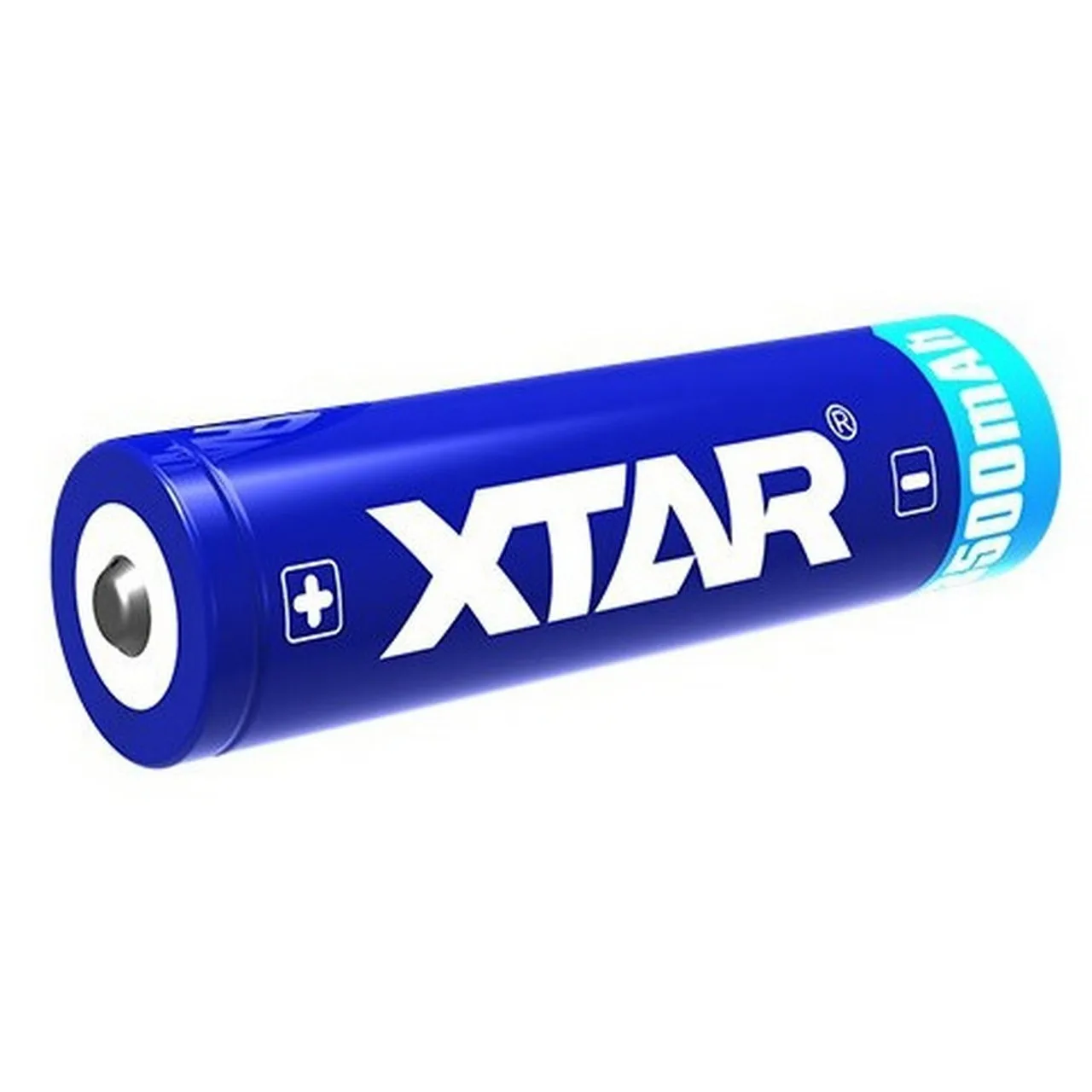 Batteria Pila Ricaricabile XTAR 18650 Litio 3,7v 3500mAh scarico 10A Polo Rialzato e con Circuito di Protezione