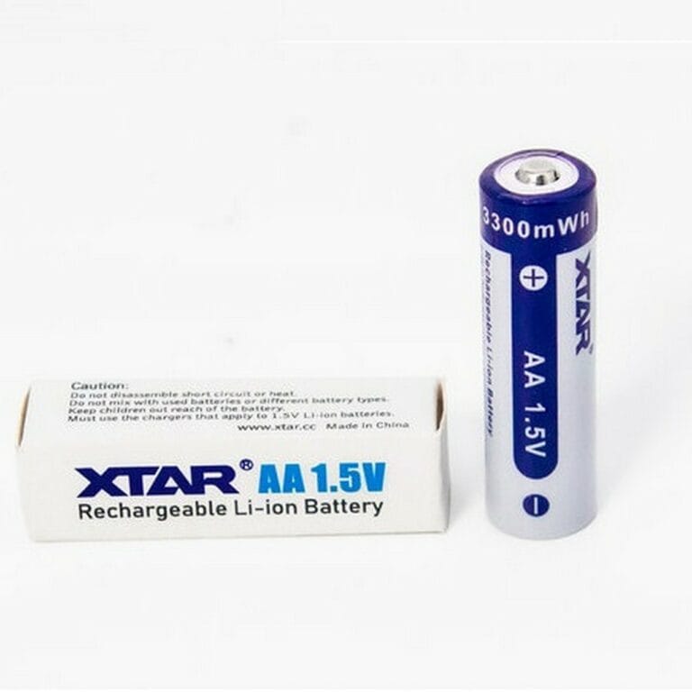 Batteria Pila Ricaricabile XTAR AA Stilo Litio 1,5v 2000mAh 3300mWh Polo Rialzato e con Circuito di Protezione - immagine 7