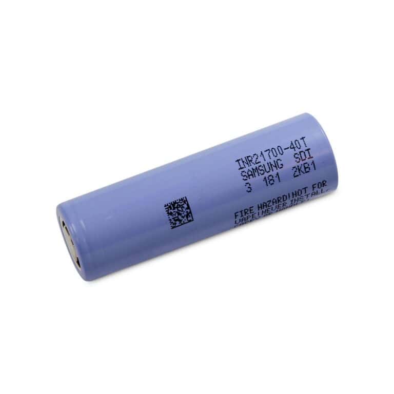 Batteria Pila Ricaricabile SAMSUNG INR 21700 -40T Litio 3,6v 4000mAh scarico 35A