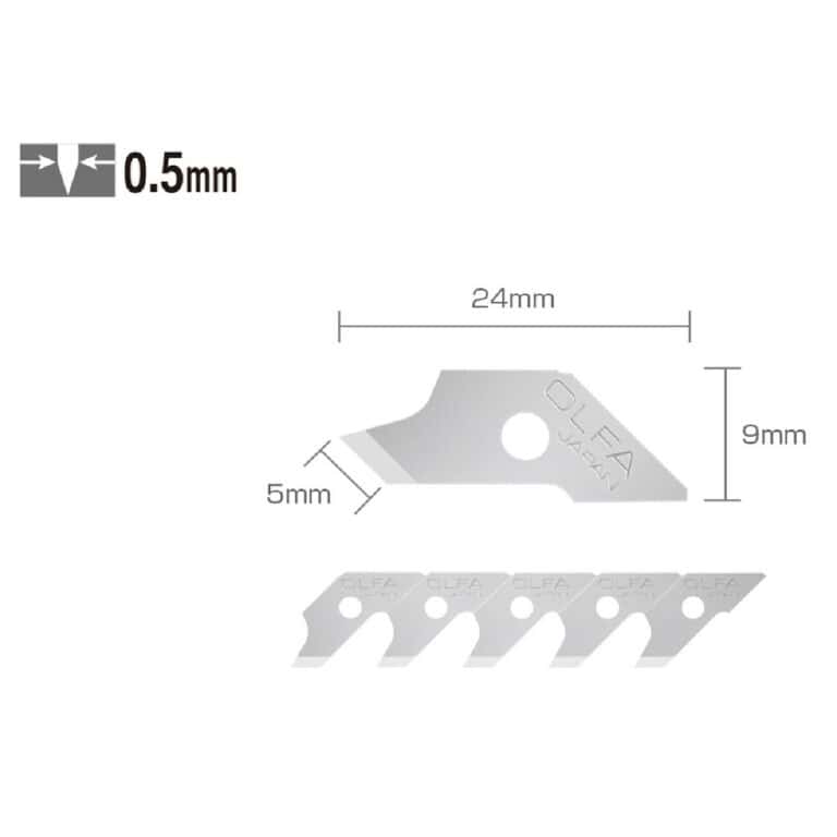 15 Lame micro OLFA COB-1 per tagli circolari con cutter taglierino CMP-1/DX made Japan - immagine 3