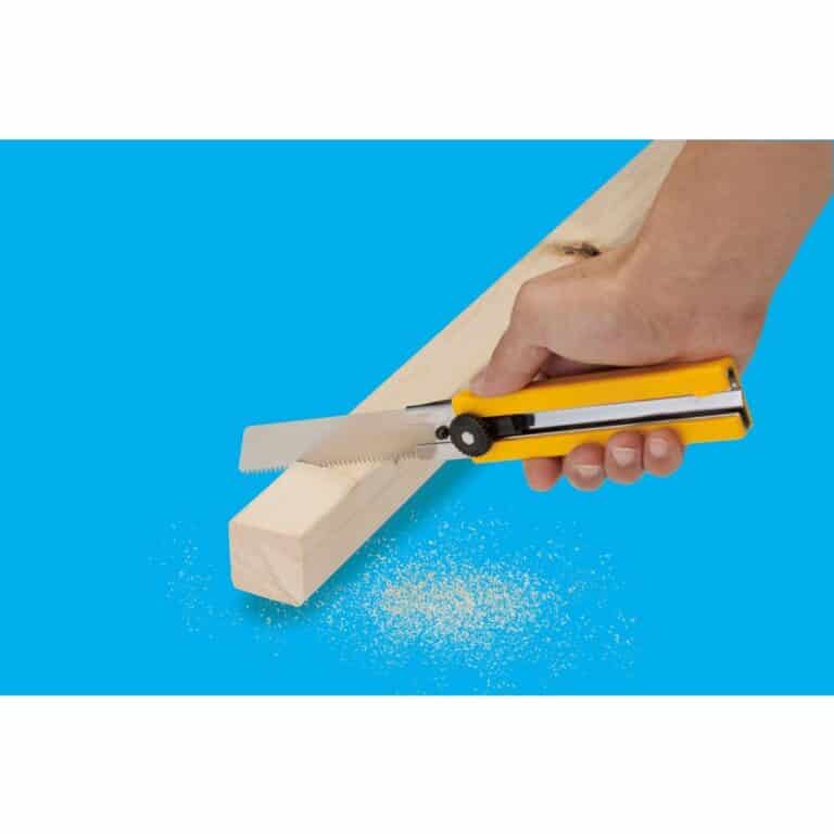 Cutter Taglierino OLFA HSW-1 lama 25mm seghettata per legno e plastica dura made in Japan - immagine 4