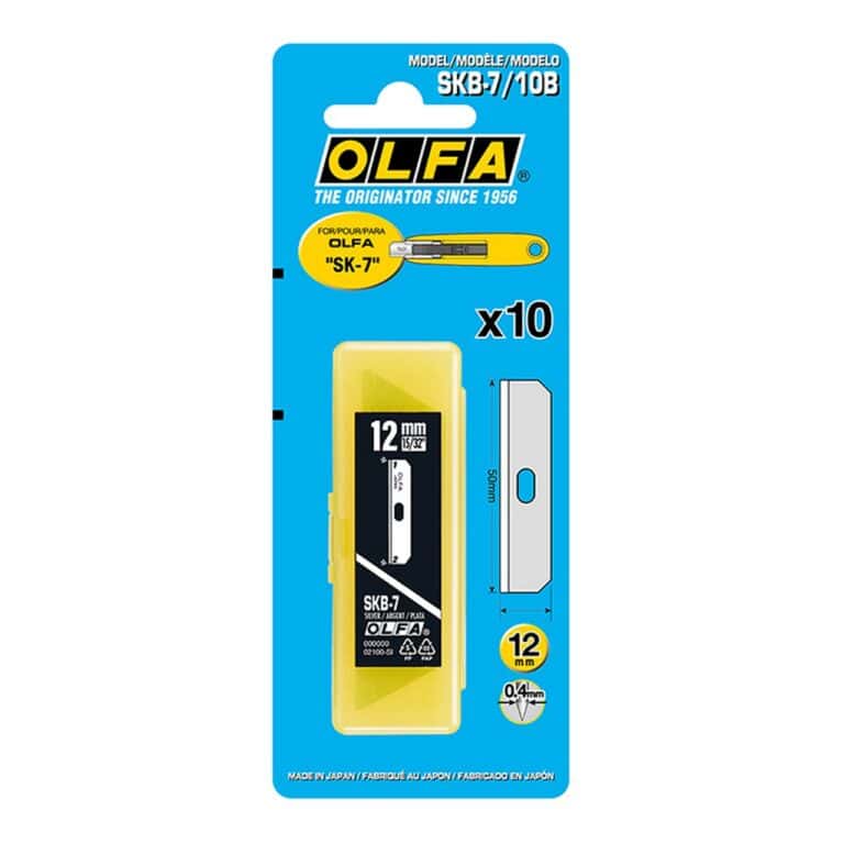 10 Lame OLFA SKB-7 SKB-7/10B per cutter taglierino SK-7 coltello trapezioidale made in Japan - immagine 4