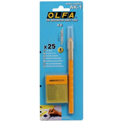 Cutter Taglierino OLFA AK-1 a penna per modellismo grafica intaglio legno