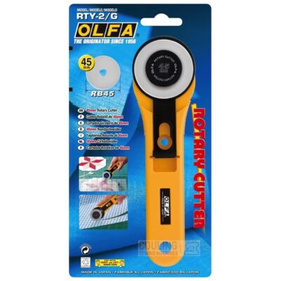 Cutter Taglierino OLFA RTY-2/G rotativo lama circolare 45mm tessuti patchwork