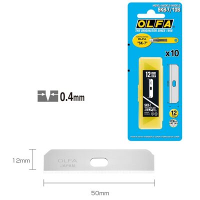 10 Lame Ricambio Cutter OLFA SKB-7 antinfortunistiche 12.5mm sicurezza