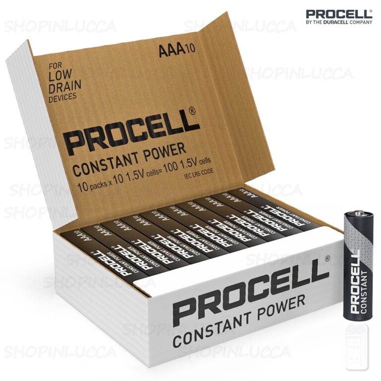 100 PILE ALCALINE AAA BATTERIE MiniStilo Micro LR03 1,5V PROCELL CONSTANT by DURACELL