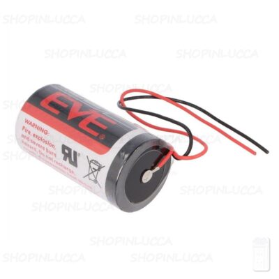 Eve ER34615FL Batteria Pila Litio Li-SOCl2 3,6v 19000mAh Cablaggio Libero