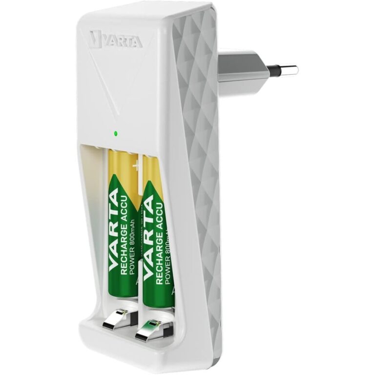 Caricabatterie VARTA Mini Charger con 2 pile MiniStilo AAA 800mAh NiMH 1,2v - immagine 2