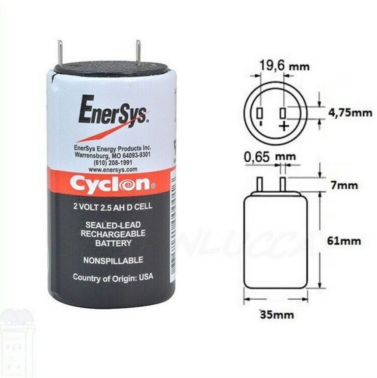 batteria ciclica CYCLON 2V 2,5Ah 2500mAh pila accumulatore ricaricabile al piombo ENERSYS USA