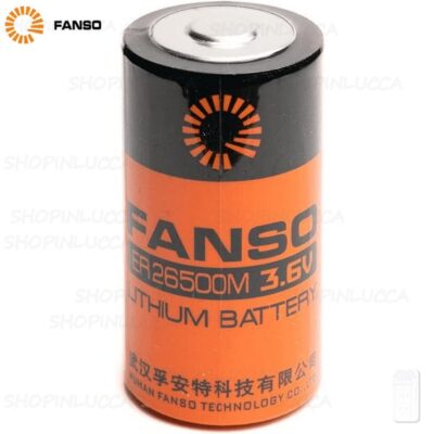 Fanso ER26500M Batteria Pila Litio Li-SOCl2 3,6v 6000mAh 2,5A di scarico