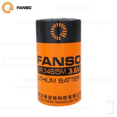Fanso ER34615M Batteria Pila Litio Li-SOCl2 3,6v 13000mAh 3,5A di scarico