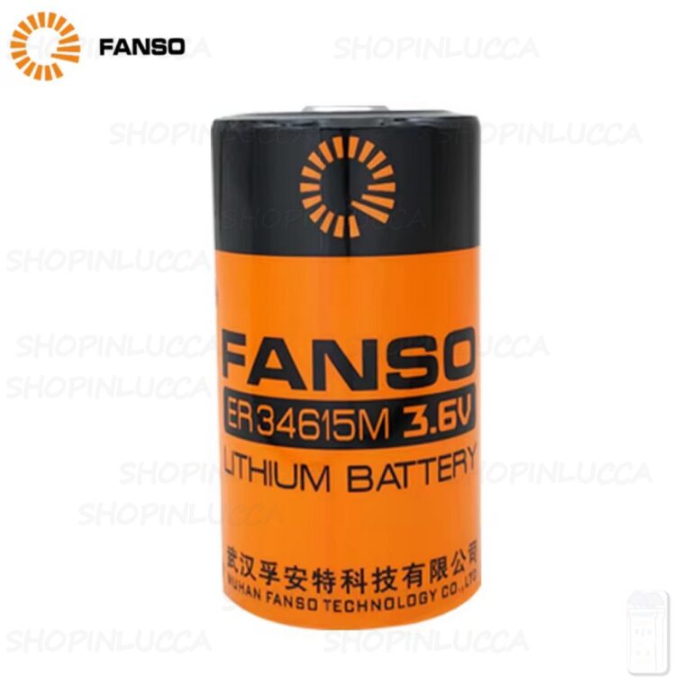 Fanso ER34615M Batteria Pila Litio Li-SOCl2 3,6v 13000mAh 3,5A di scarico