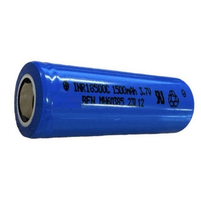 Batteria Pila 18500 Ricaricabile ENERCIG INR18500C Litio 3,6v 1500mAh scarico 10A polo piatto