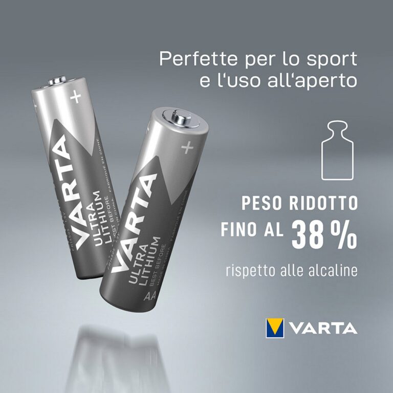 4 VARTA Ultra Lithium AA Pile Batterie Litio Stilo 1,5V Made in Germany - immagine 5