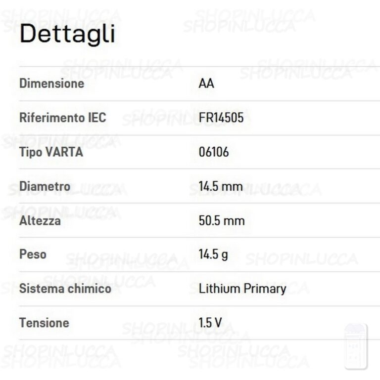 4 VARTA Ultra Lithium AA Pile Batterie Litio Stilo 1,5V Made in Germany - immagine 2